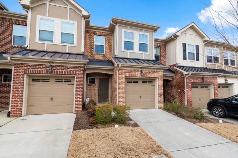 New brick townhome community with attached garages